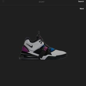 Nike Air Force 270 White Purple 9.5